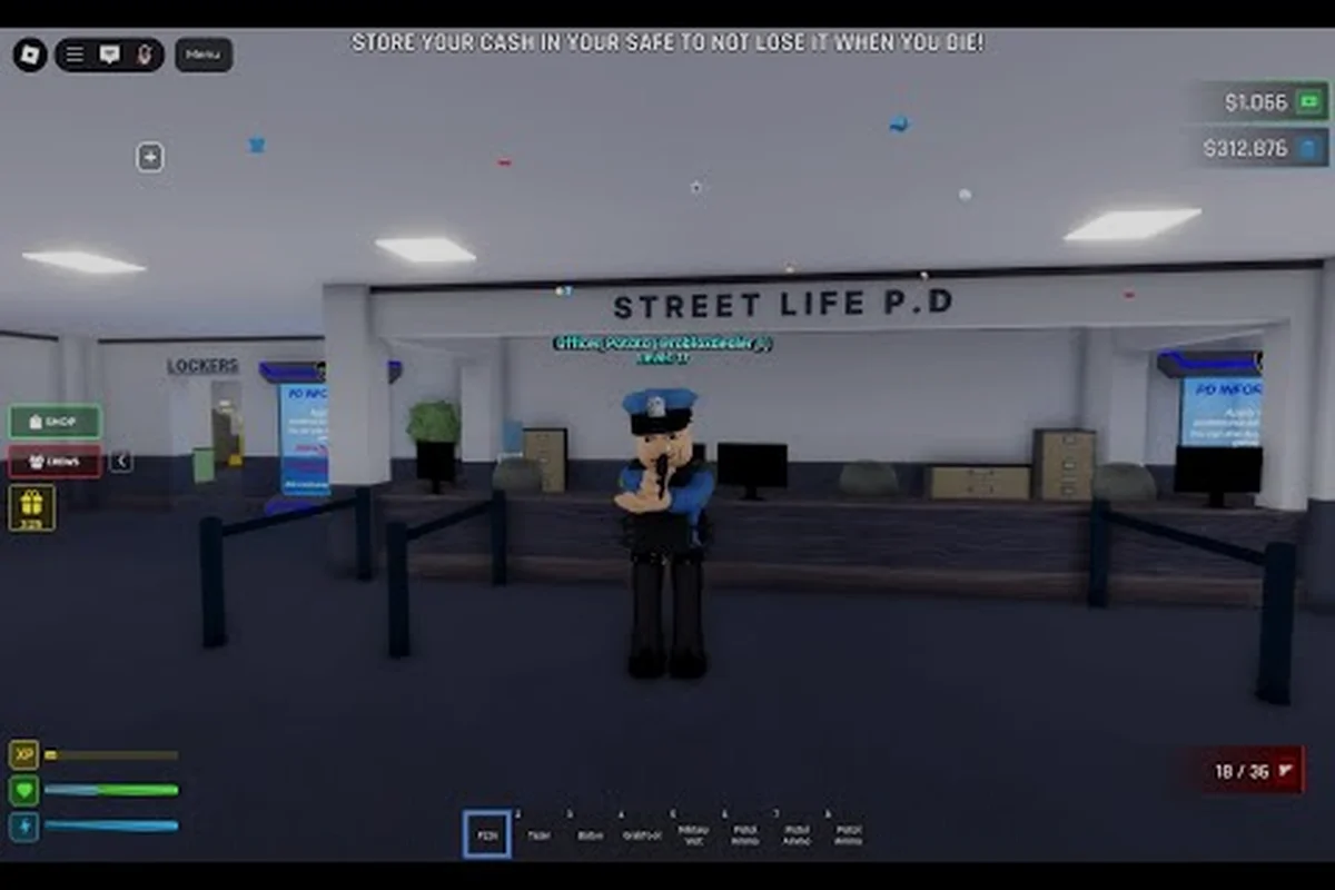 Entrenamiento de gimnasio en Street Life Remastered: Estadísticas, recompensas y trabajos